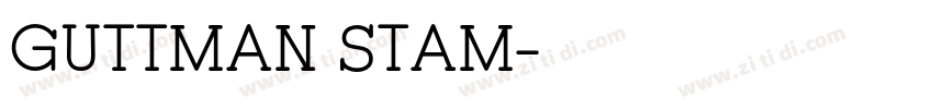 Guttman Stam字体转换